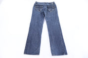 Vintage Original Cross Embroidered Denim Jeans