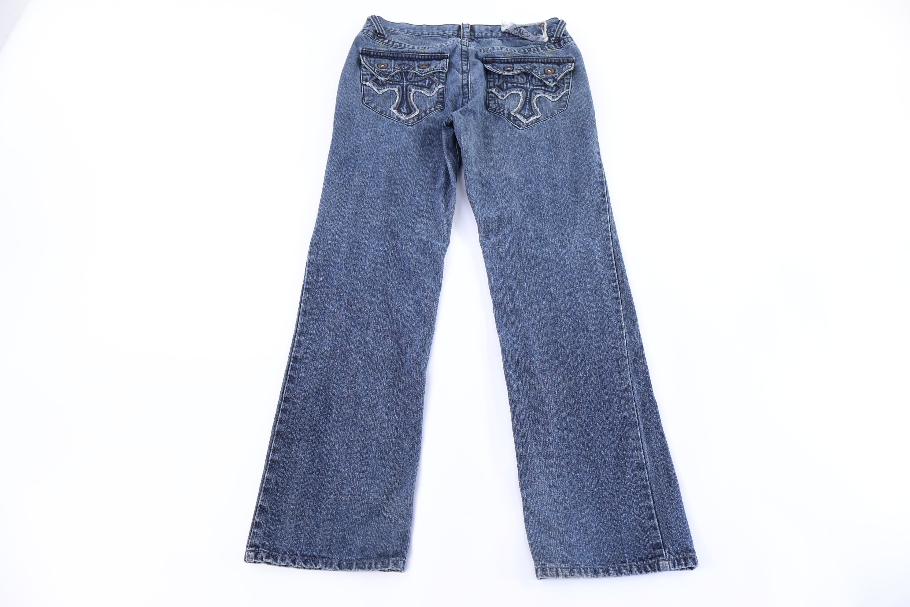 Vintage Original Cross Embroidered Denim Jeans