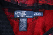 Polo by Ralph Lauren Black & Red Plaid Pullover Hoodie