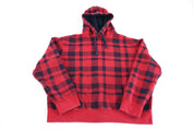 Polo by Ralph Lauren Black & Red Plaid Pullover Hoodie
