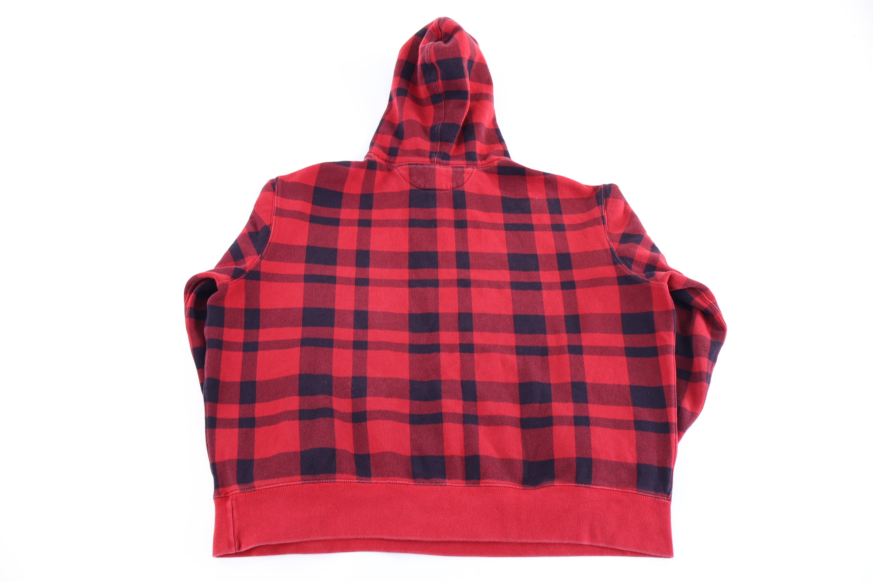 Polo by Ralph Lauren Black & Red Plaid Pullover Hoodie