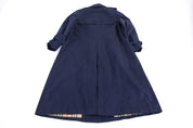 90's Burberrys Navy Blue Trench Coat
