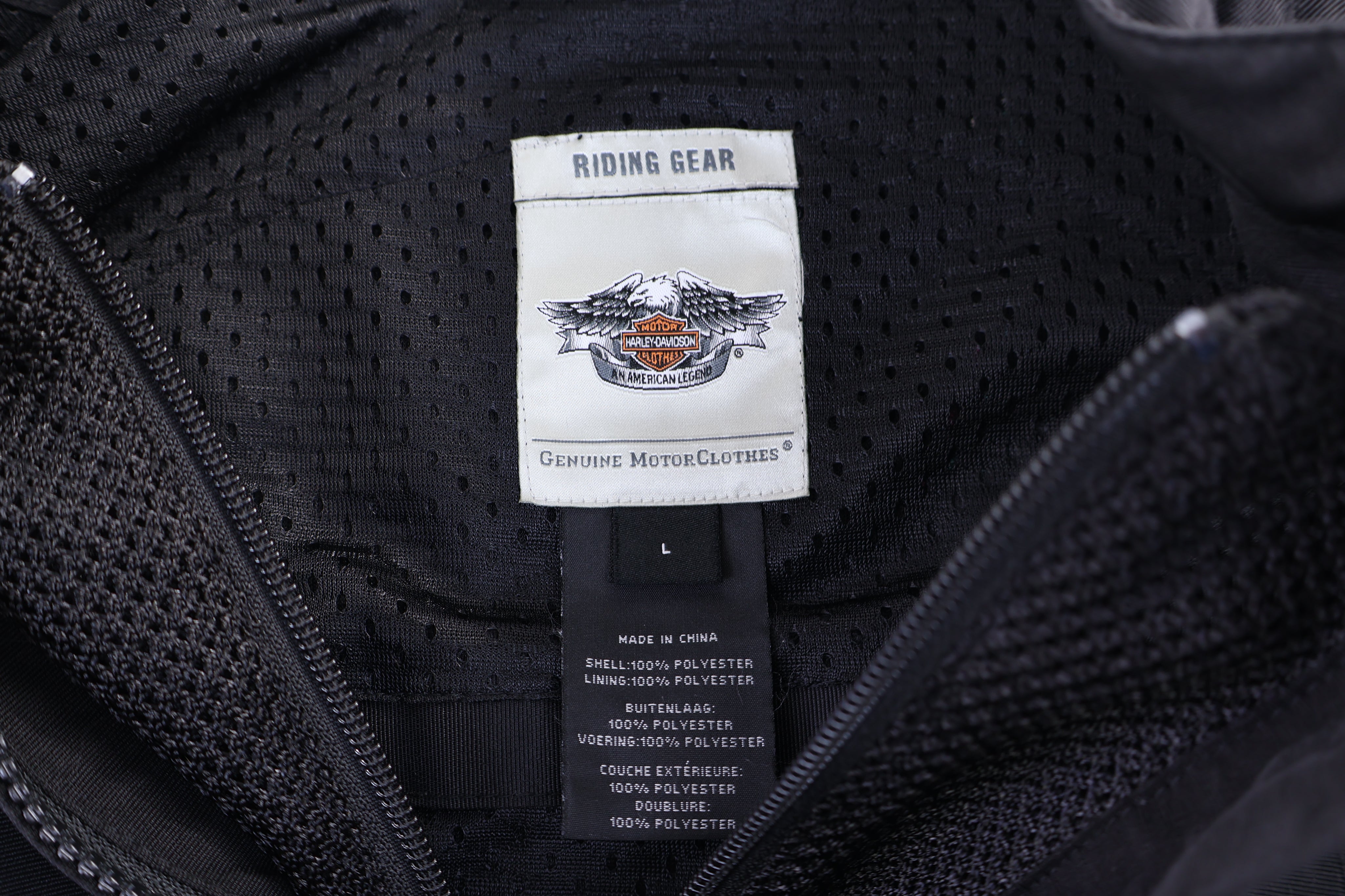 Women's Harley Davidson Motorcycles Full Zip Biker Jacket