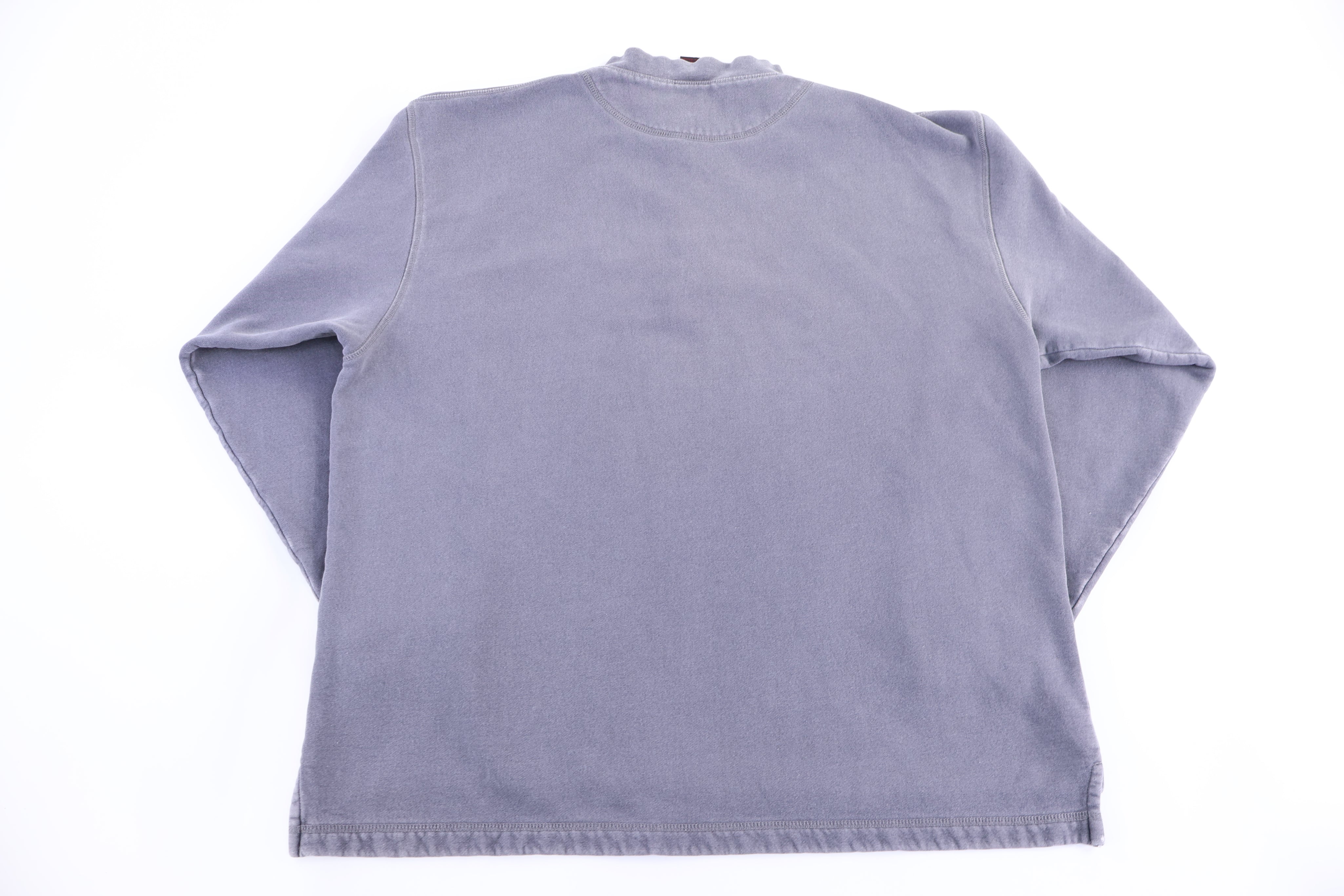 90's No Fear Embroidered Logo Henley Pullover