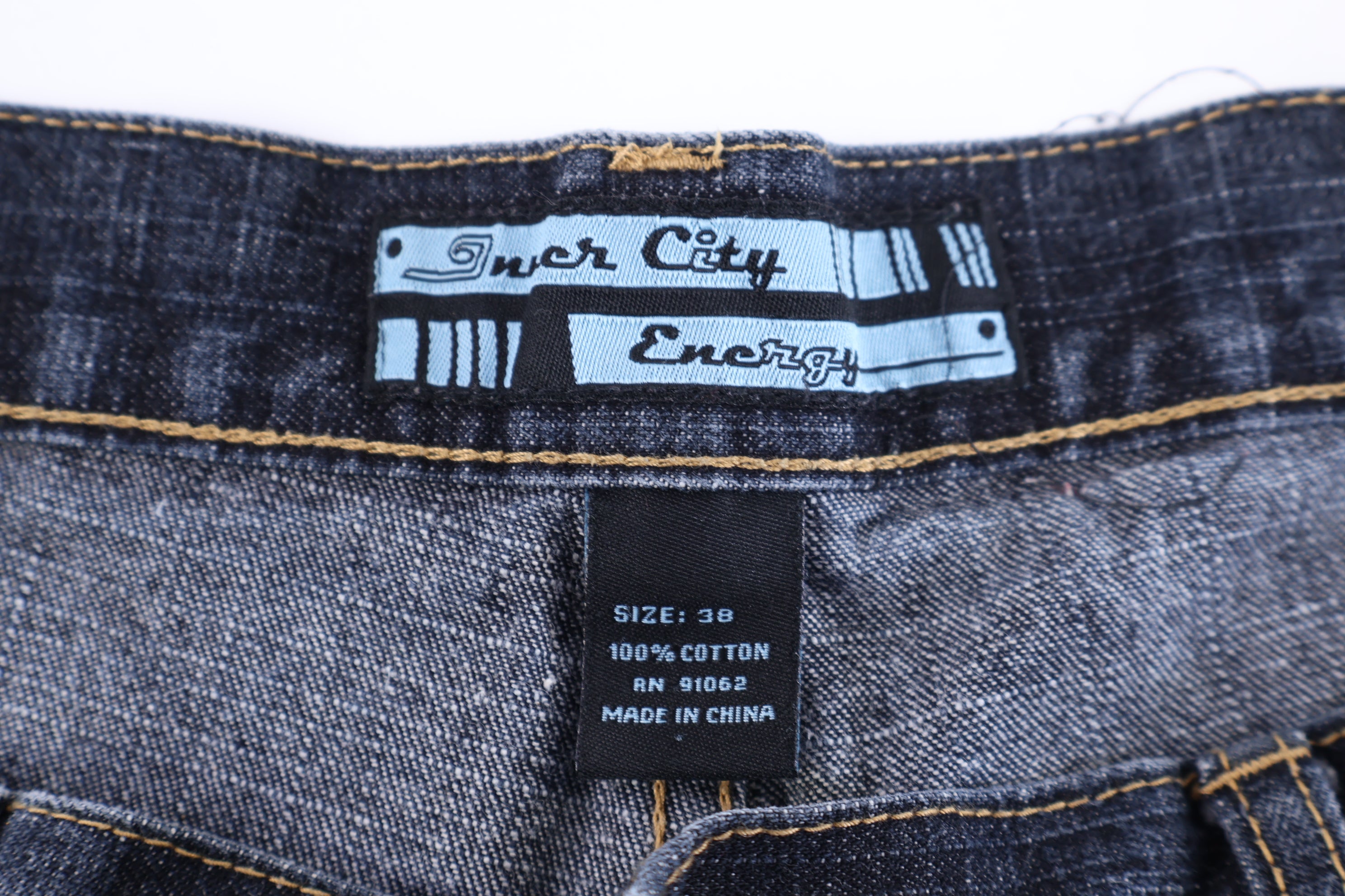Y2K Inch City Energy Dark Wash Denim Shorts