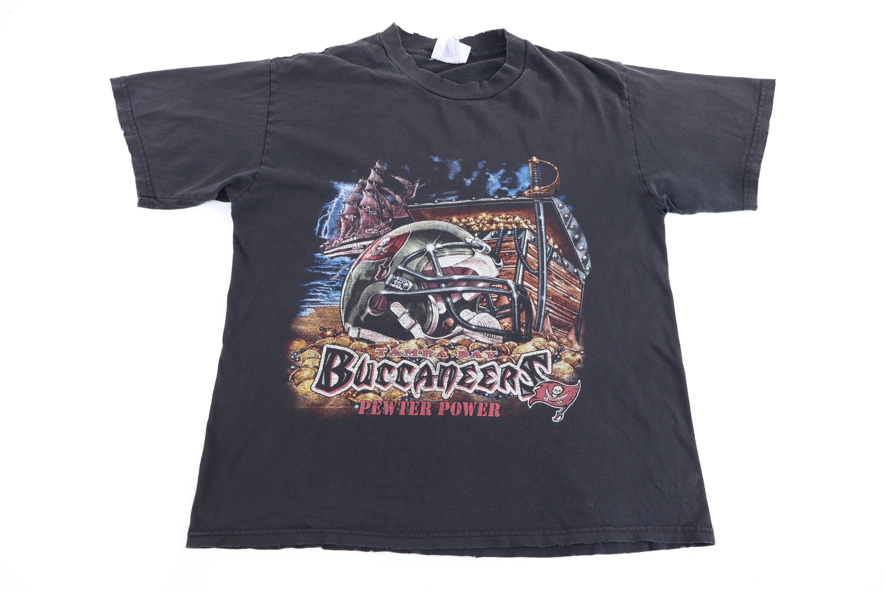 Vintage Pewter Power Tampa Bay Buccaneers Football T-shirt