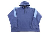 Vintage Nike Embroidered Logo Blue Sweatshirt