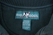Vintage Big Dogs Green Quarter Zip Sweatshirt