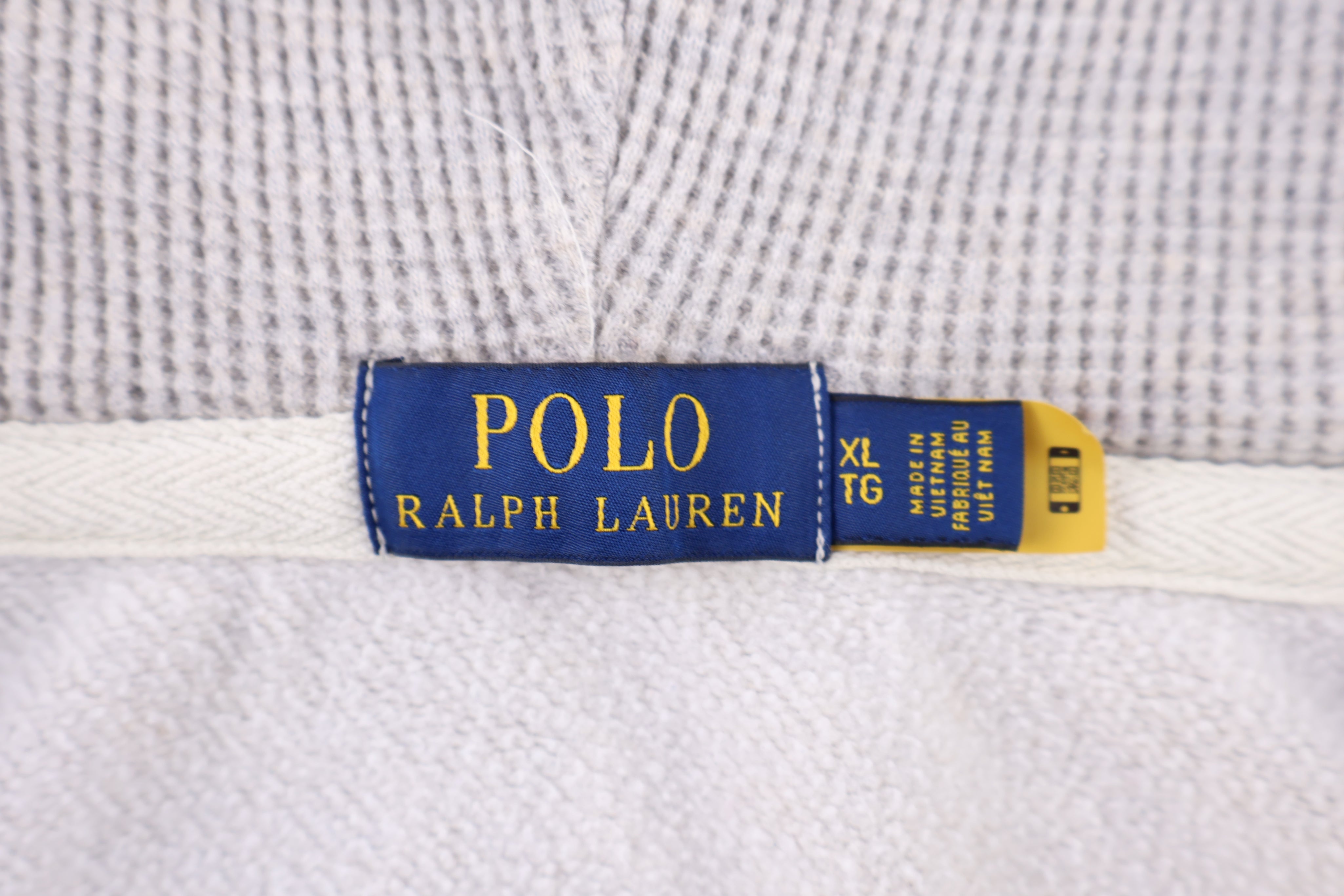 Polo Ralph Lauren Embroidered Logo Grey Full Zip Hoodie