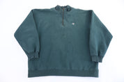 Vintage Big Dogs Green Quarter Zip Sweatshirt