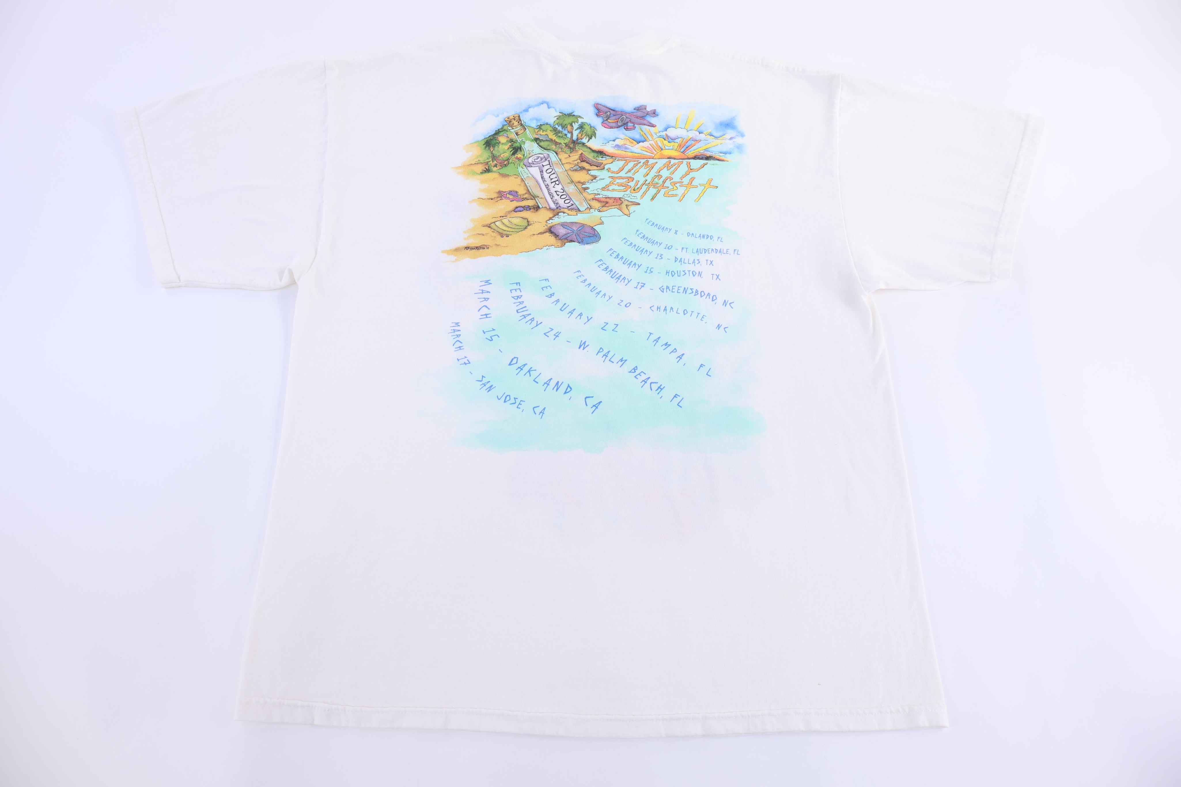 2001 Jimmy Buffet Tour T-shirt