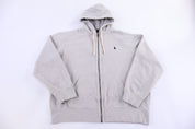 Polo Ralph Lauren Embroidered Logo Grey Full Zip Hoodie