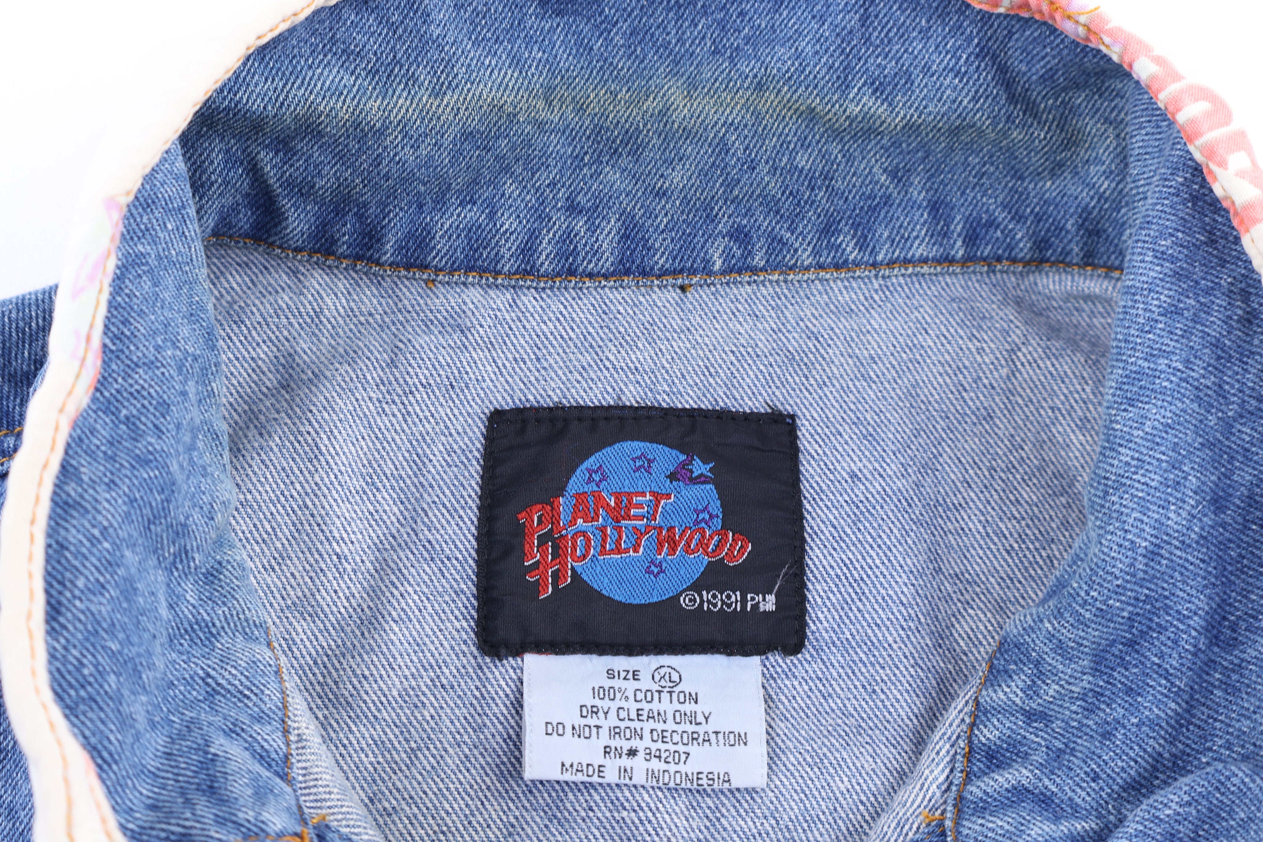 Vintage Planet Hollywood Denim Jacket