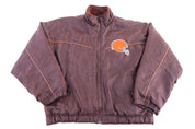 90's Mirage Cleveland Browns Football Full Zip Jacket