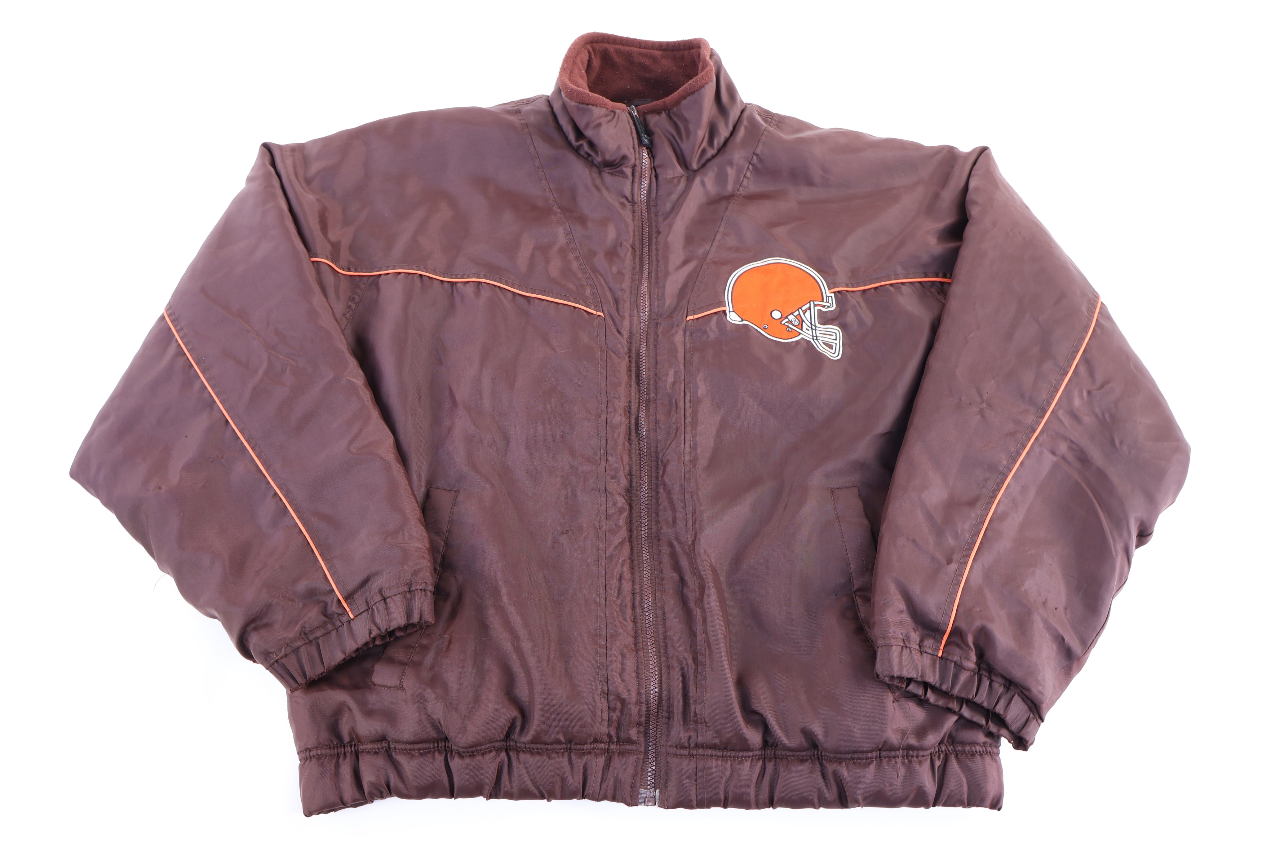 90's Mirage Cleveland Browns Football Full Zip Jacket