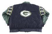 Vintage Green Bay Packers Football Full Zip Puffer Jacket