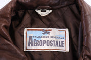 Vintage Aeropostale Brown Leather Jacket