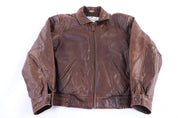 Vintage Aeropostale Brown Leather Jacket