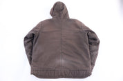 Patagonia Logo Patch Brown Canvas Full Zip Jacket