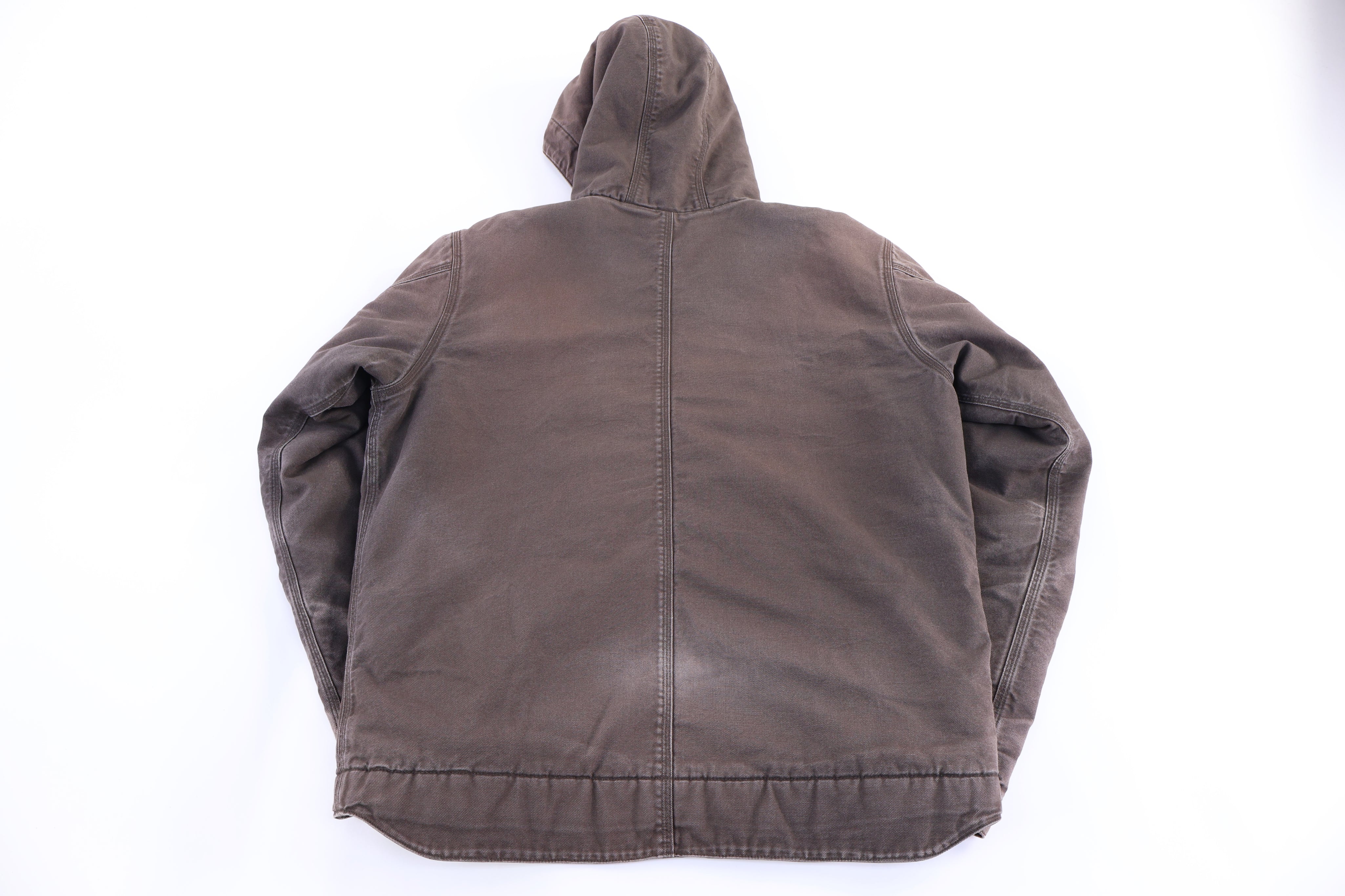 Patagonia Logo Patch Brown Canvas Full Zip Jacket