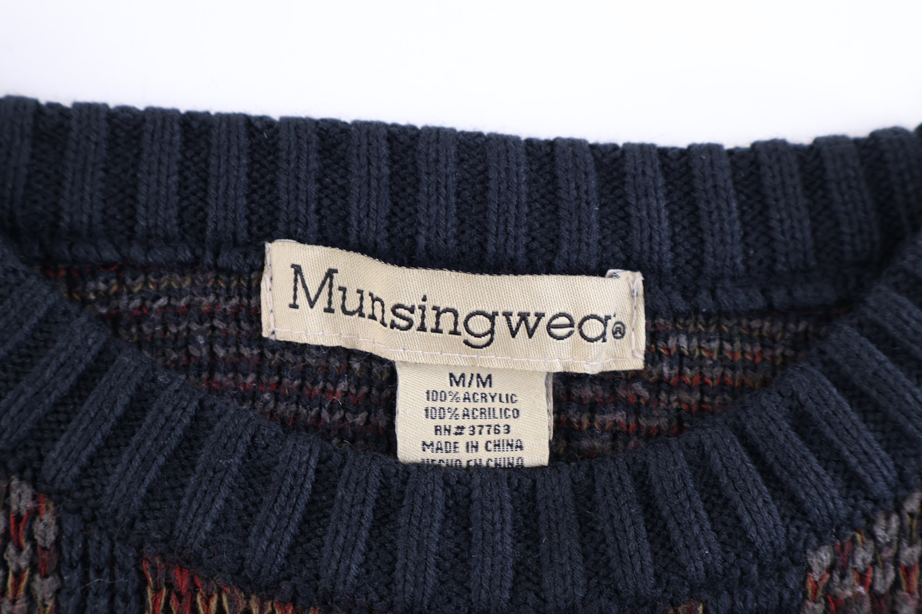 Vintage  Munsingwear Multipattern Knit Sweater
