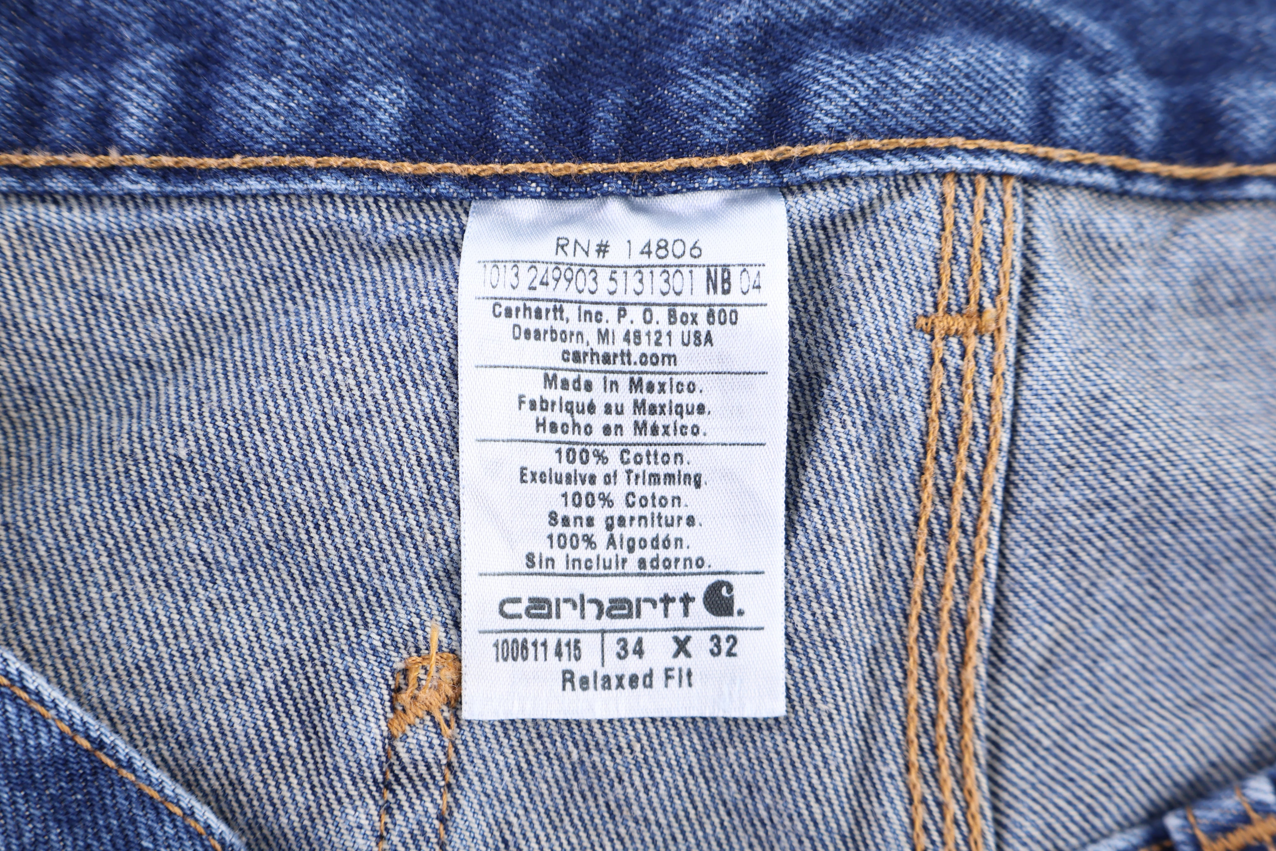 Carhartt Logo Patch Denim Jeans
