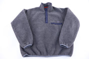 90's Patagonia Logo Patch Grey Fleece Pullover