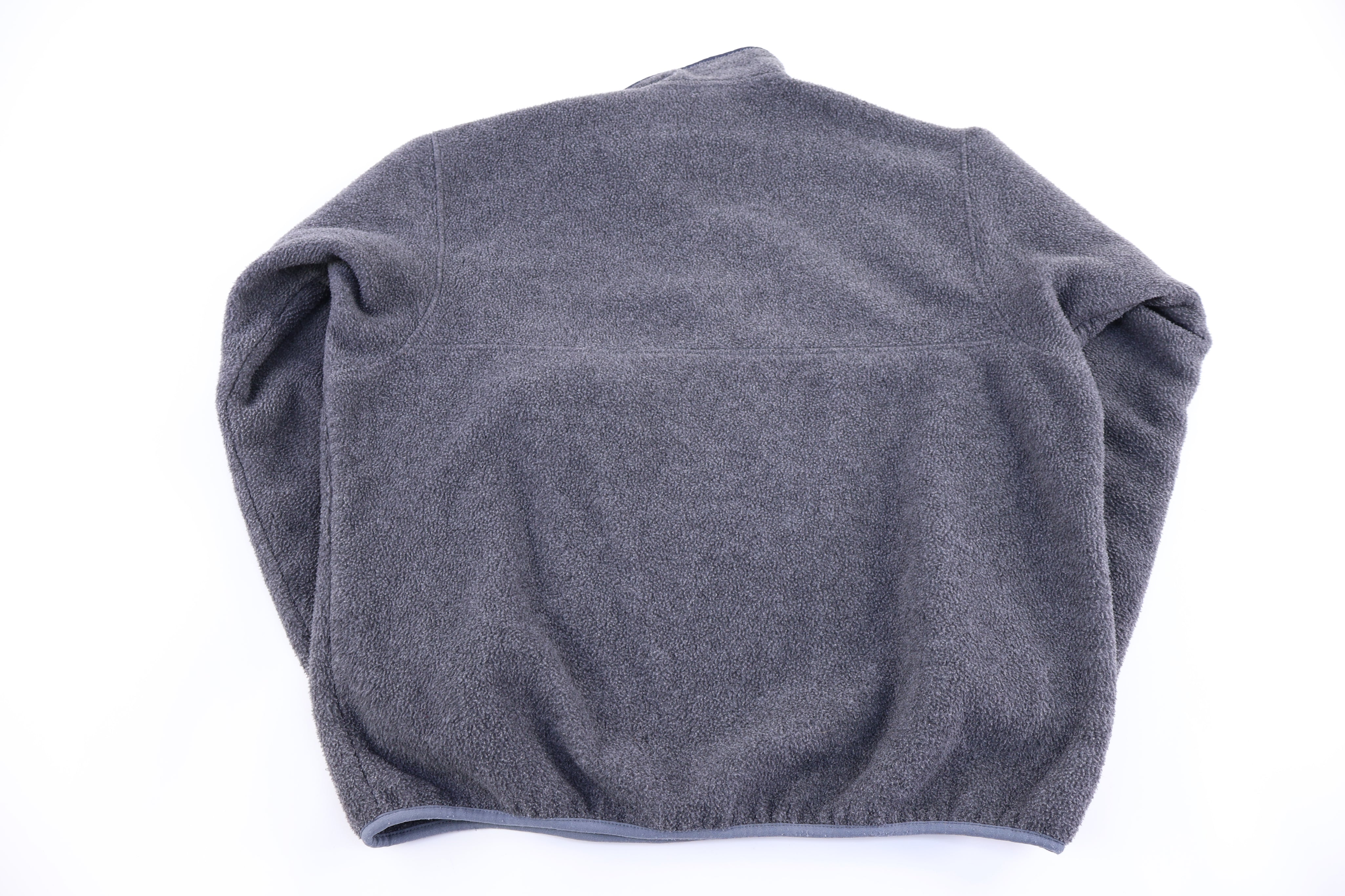 90's Patagonia Logo Patch Grey Fleece Pullover