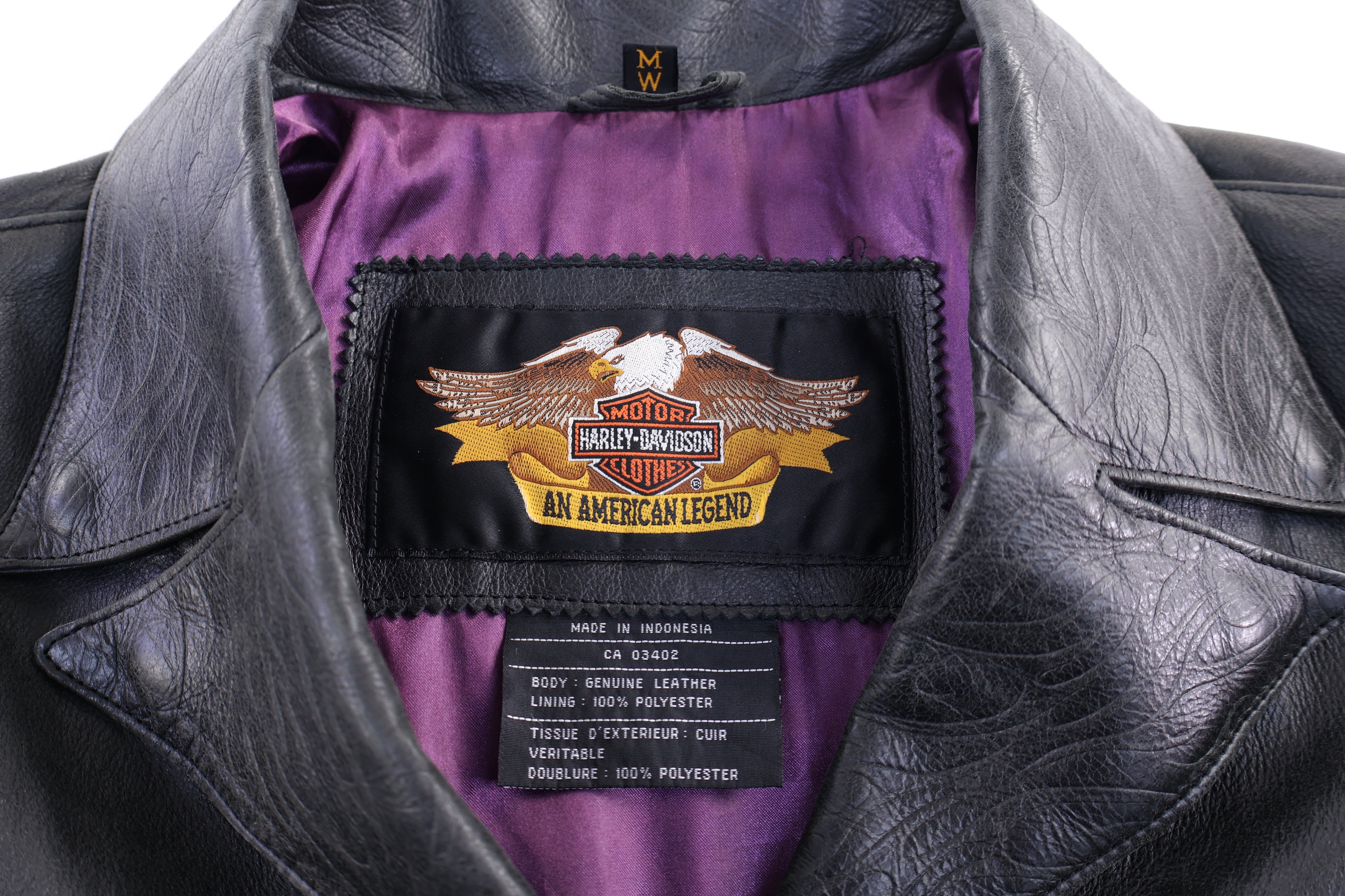 Women's Harley Davidson Motorcycles Black Leather Jacket