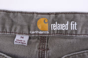 Carhartt Logo Patch Relaxed Fit Green Shorts