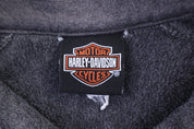 Harley Davidson Motorcycles Grey Quarter Zip Fleece Pullover