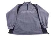 Harley Davidson Motorcycles Grey Quarter Zip Fleece Pullover