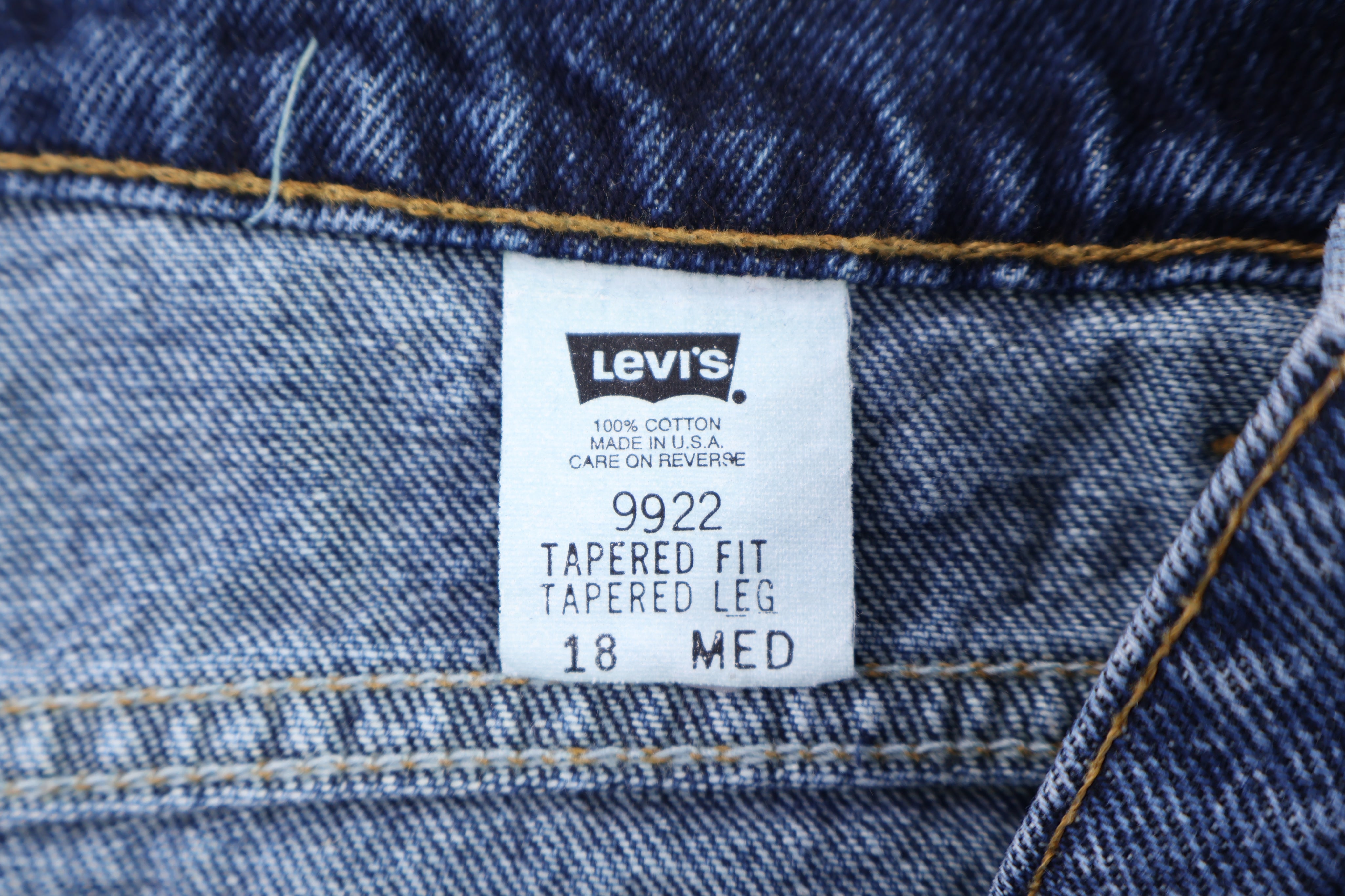 Levi's Orange Tab Dark Wash Denim Jeans