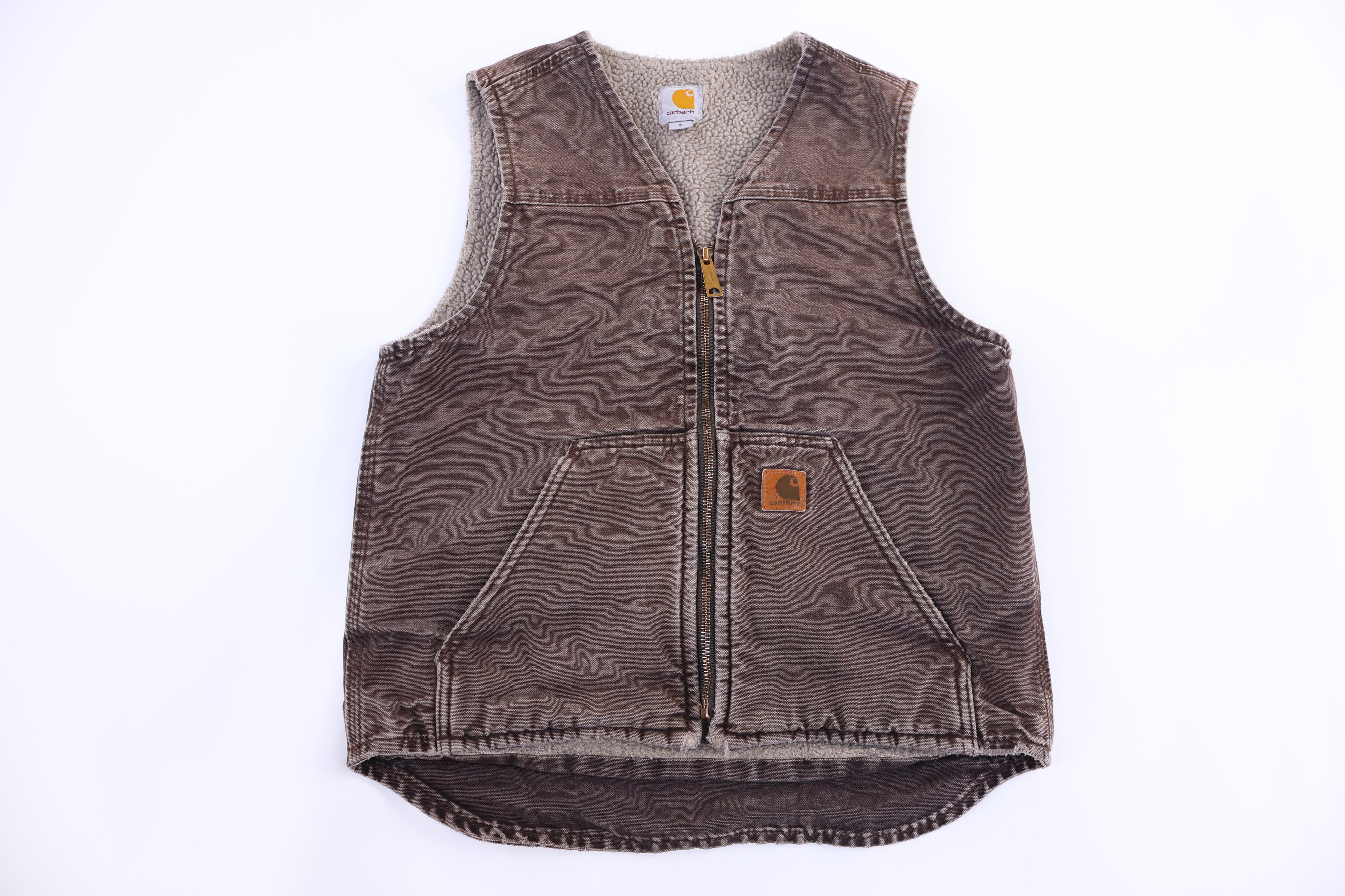 Carhartt Logo Patch Sherpa Lined Full Zip Vest