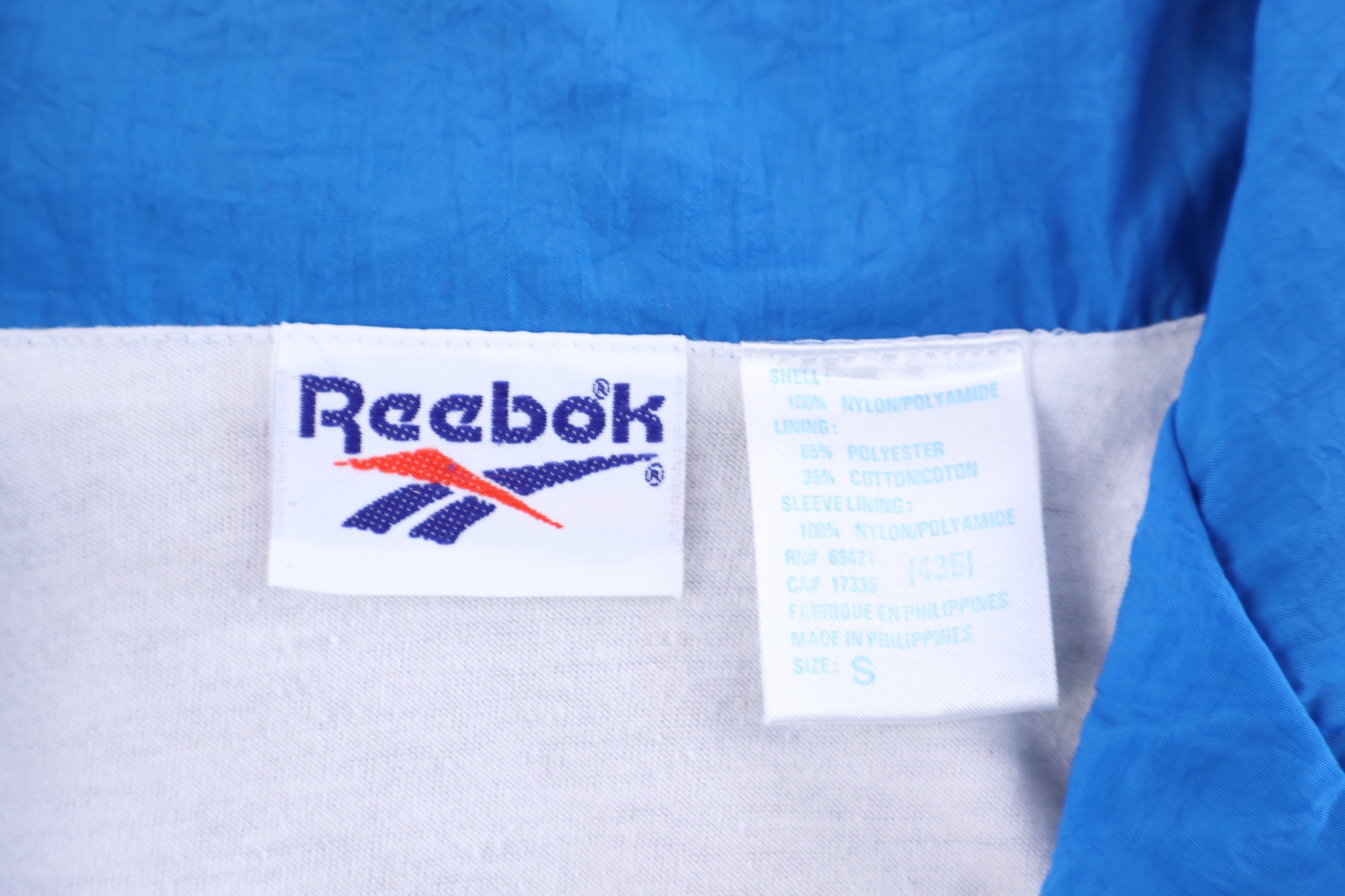 90's Reebok Embroidered Logo Full Zip Windbreaker