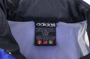 90's Adidas Embroidered Logo Multicolor Full Zip Windbreaker
