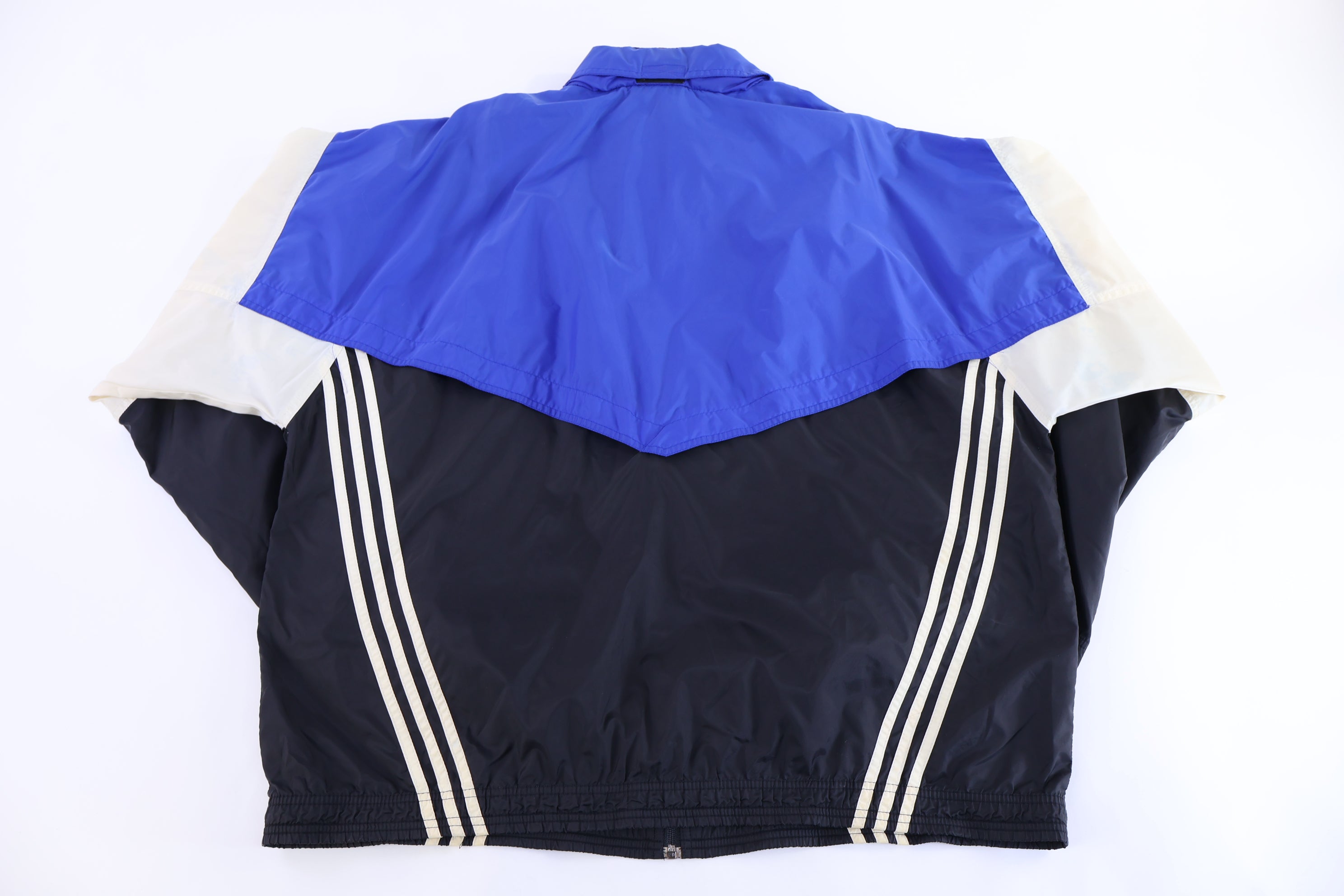 90's Adidas Embroidered Logo Multicolor Full Zip Windbreaker
