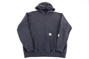 Carhartt Logo Patch Black Pullover Hoodie