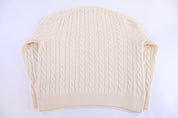 Polo Ralph Lauren Embroidered Logo Cream Knit Sweater