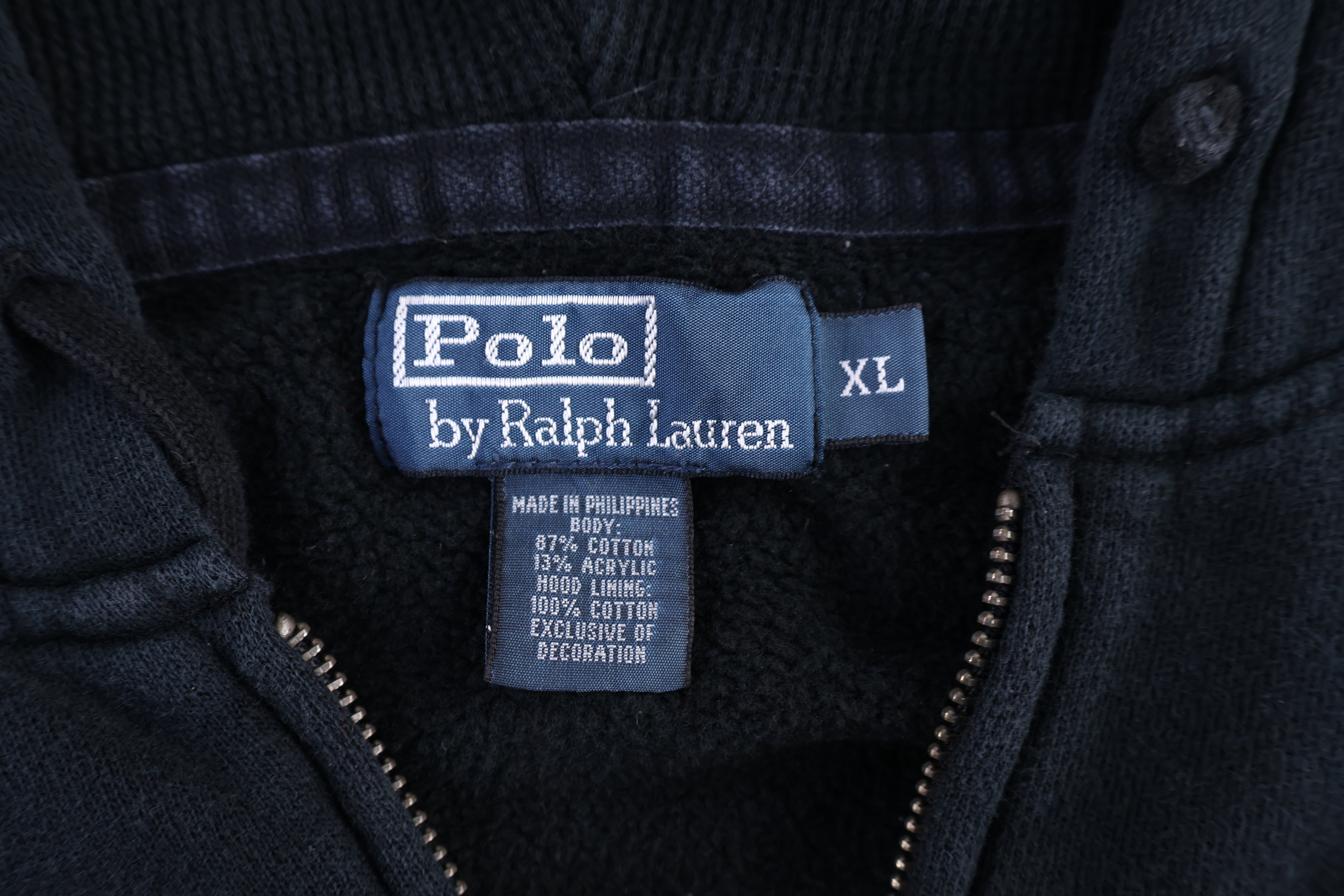 Polo by Ralph Lauren Black Full Zip Hoodie