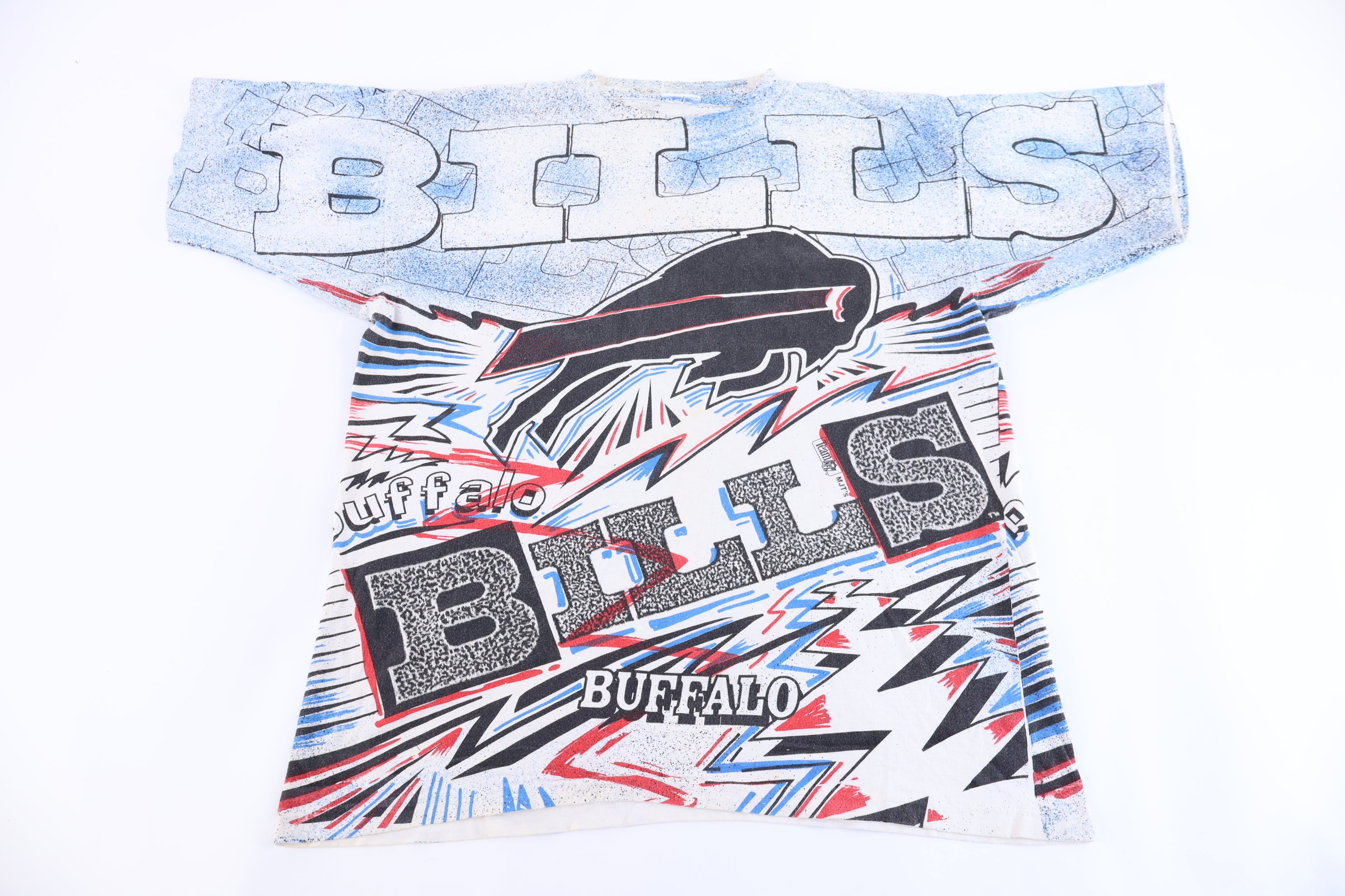90's Buffalo Bills Football All Over Graphic T-shirt