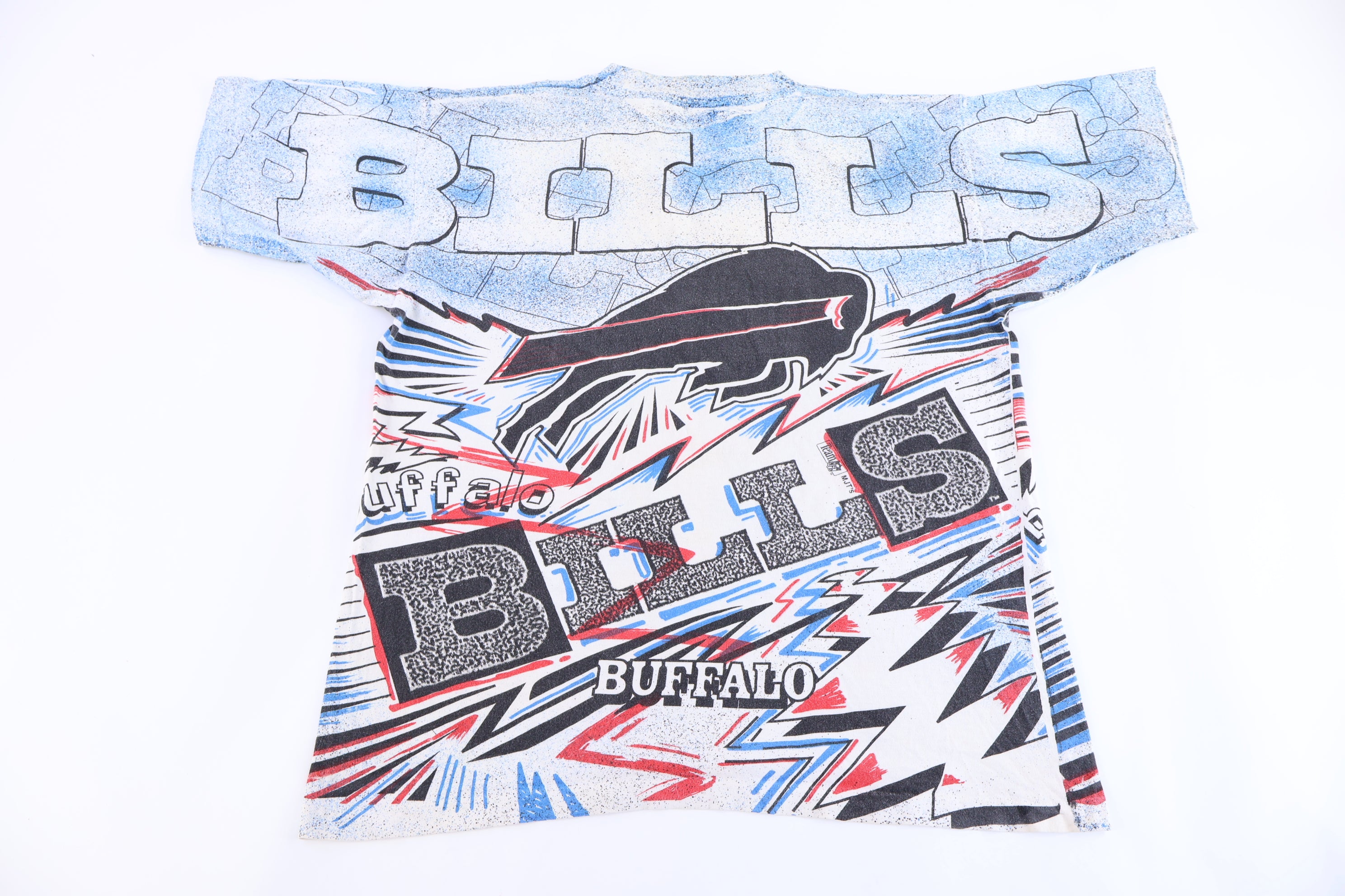 90's Buffalo Bills Football All Over Graphic T-shirt