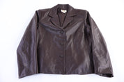 Women's Vintage Talbots Brown Leather Jacket