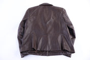 Women's Vintage Talbots Brown Leather Jacket