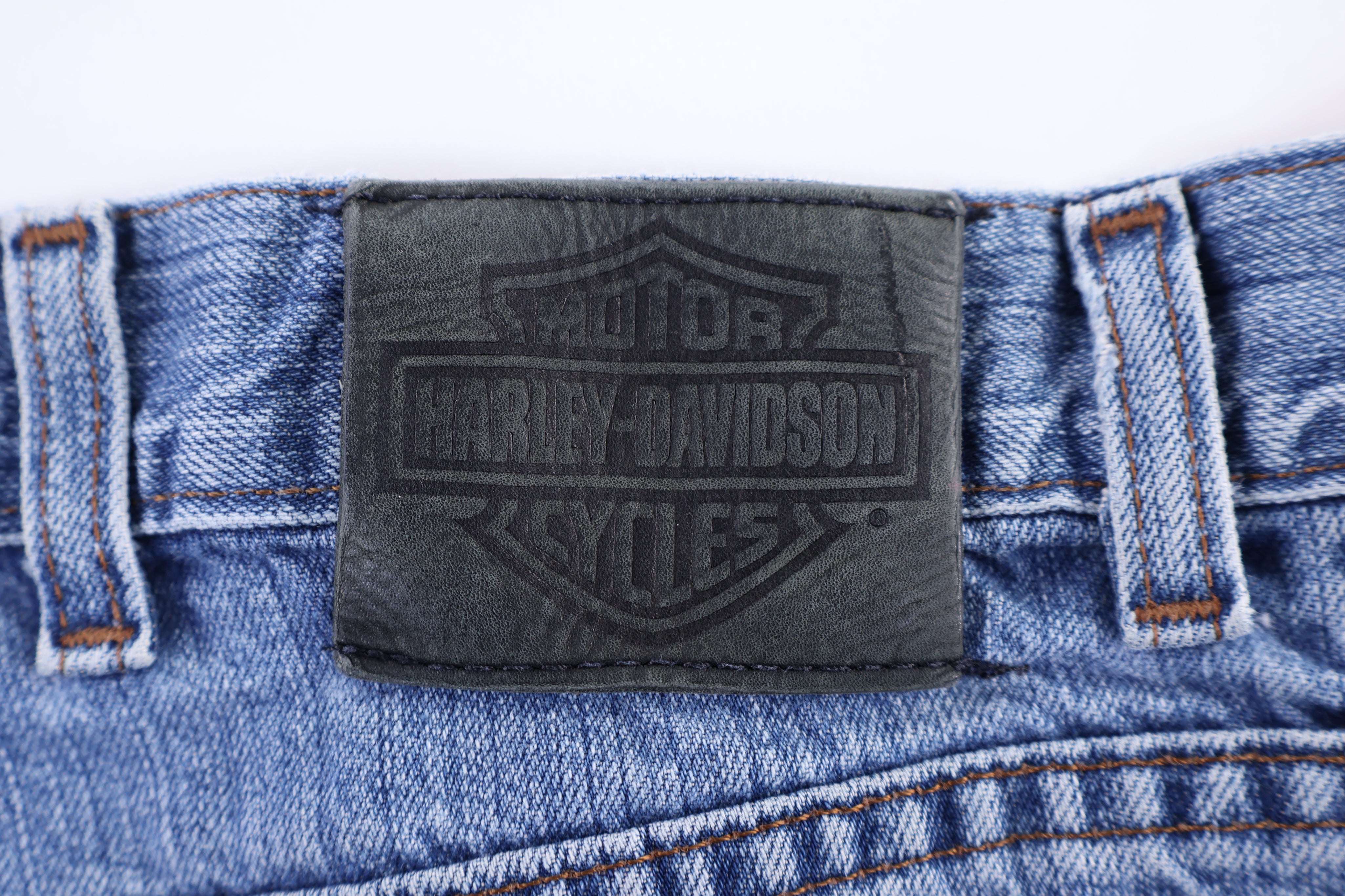 Harley Davidson Motorcycles Medium Wash Denim Jeans
