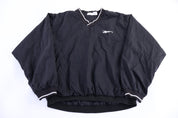 90's Reebok Embroidered Logo Black Pullover Windbreaker