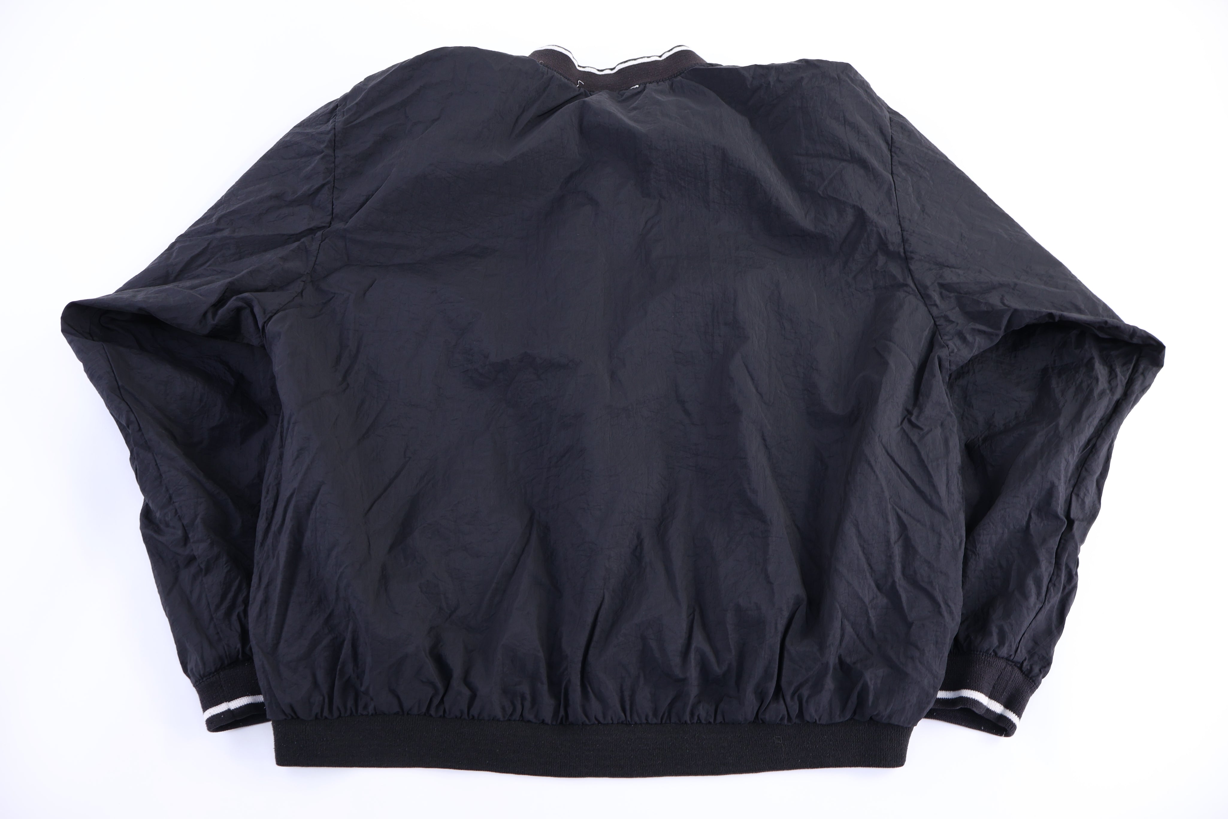 90's Reebok Embroidered Logo Black Pullover Windbreaker