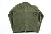 Patagonia Logo Patch Green Sherpa Full Zip Jacket