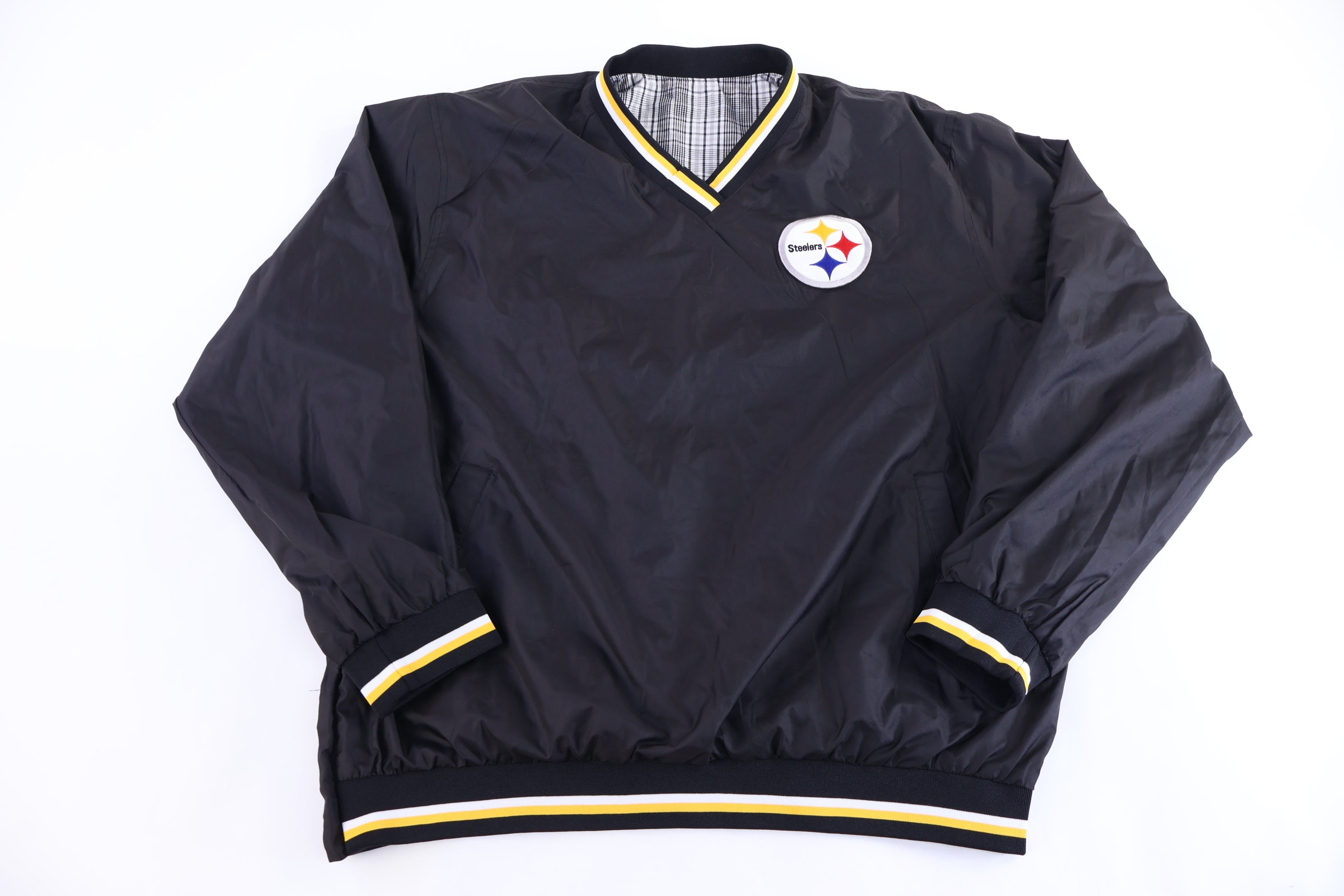 Vintage Pittsburgh Steelers Football Reversible Pullover Windbreaker
