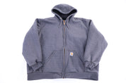 Carhartt Logo Patch Grey Full Zip Jacket